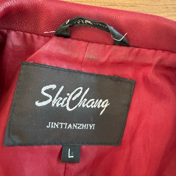 red leather jacket - Picture 3 of 5